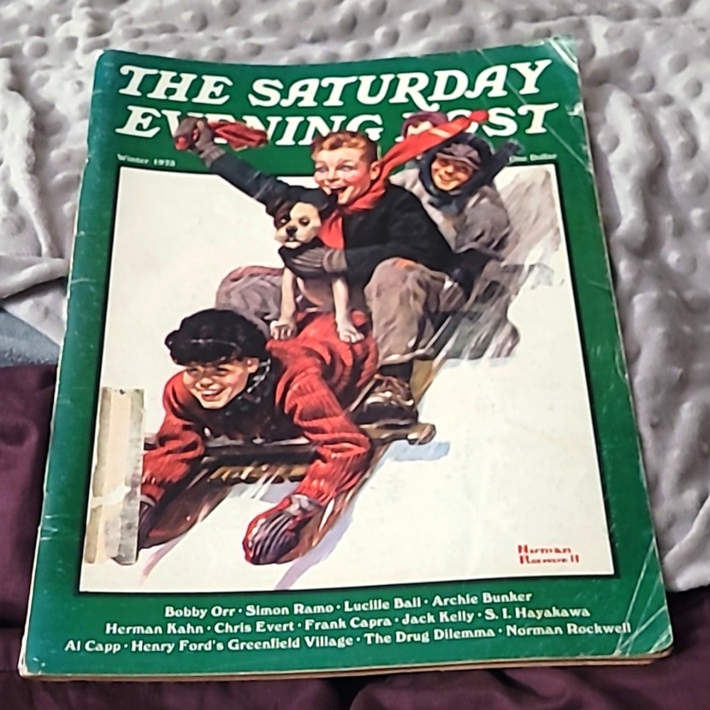 Winter 1973 vintage the Saturday evening post magazine